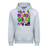 Heather Grey it's mardi gras y'all Urban Hoodie - FaDigitalArtStudio