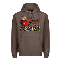 Coffee just a girl who loves christmas Premium Hoodie - CowhideDigitalArt