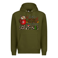 Army Green just a girl who loves christmas Premium Hoodie - CowhideDigitalArt