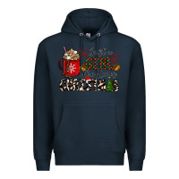 Navy just a girl who loves christmas Premium Hoodie - CowhideDigitalArt