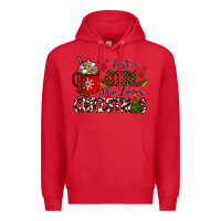 Red just a girl who loves christmas Premium Hoodie - CowhideDigitalArt