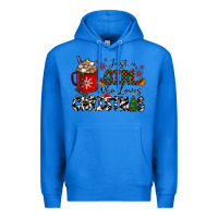 True Royal just a girl who loves christmas Premium Hoodie - CowhideDigitalArt