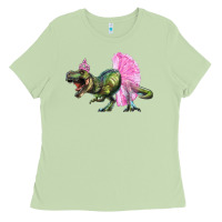 Matcha balerina t rex dinosaur with tutu Ladies Tee - Artiststas