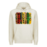Oatmeal Heather junetheenth black livesmatter brush stroke Premium Hoodie - HRA Design Shop