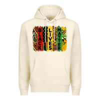 Sandshell junetheenth black livesmatter brush stroke Premium Hoodie - HRA Design Shop