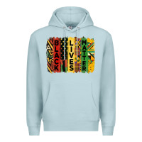 Blue Mist junetheenth black livesmatter brush stroke Premium Hoodie - HRA Design Shop