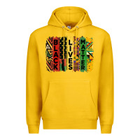 Lemon junetheenth black livesmatter brush stroke Premium Hoodie - HRA Design Shop
