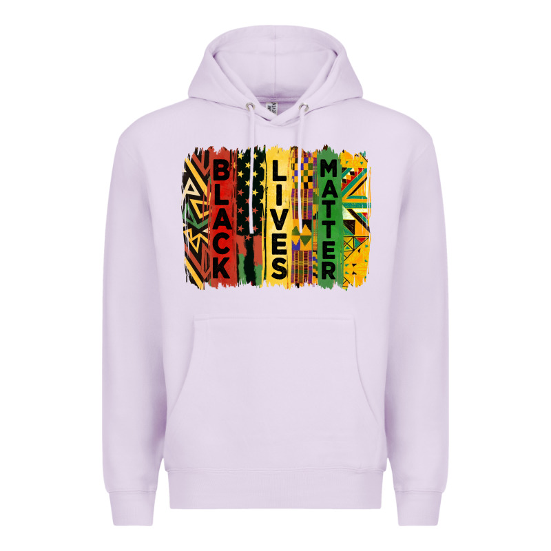 Junetheenth Black Livesmatter Brush Stroke Premium Hoodie by HRA Design Shop | Teevron