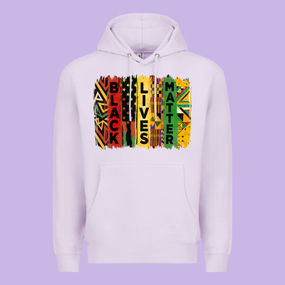 Junetheenth Black Livesmatter Brush Stroke Premium Hoodie Designed By Hra Design Shop