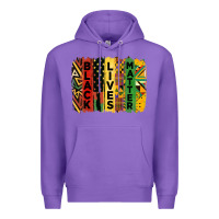 Purple junetheenth black livesmatter brush stroke Premium Hoodie - HRA Design Shop