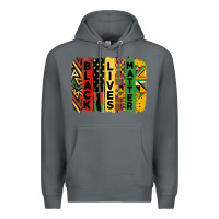 Rock junetheenth black livesmatter brush stroke Premium Hoodie - HRA Design Shop