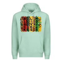 Seafoam junetheenth black livesmatter brush stroke Premium Hoodie - HRA Design Shop