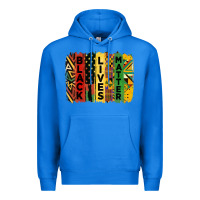 True Royal junetheenth black livesmatter brush stroke Premium Hoodie - HRA Design Shop