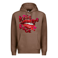 Chestnut kiss me back Premium Hoodie - FaDigitalArtStudio