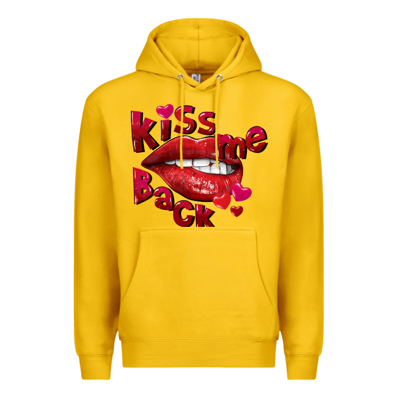 Kiss Me Back Premium Hoodie by FaDigitalArtStudio | Teevron