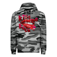 Slate Camo kiss me back Premium Hoodie - FaDigitalArtStudio