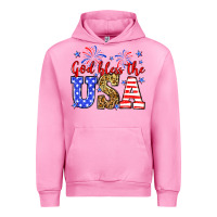Fuchsia Pink God bless the USA Urban Hoodie - Neo Western