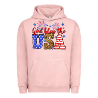 Pigment Salmon God bless the USA Urban Hoodie - Neo Western