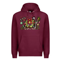 Burgundy Joy Premium Hoodie - CowhideDigitalArt