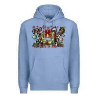 Colony Blue Joy Premium Hoodie - CowhideDigitalArt