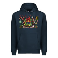 Navy Joy Premium Hoodie - CowhideDigitalArt