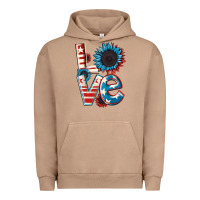 Pigment Burro Love 4th of July Urban Hoodie - CowGirlArtShop