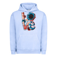 Pigment Grape Ice Love 4th of July Urban Hoodie - CowGirlArtShop