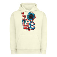 Pigment Pistachio Love 4th of July Urban Hoodie - CowGirlArtShop