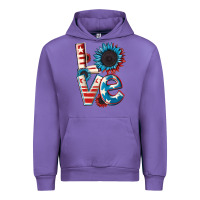 Tulip Love 4th of July Urban Hoodie - CowGirlArtShop