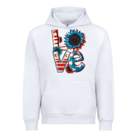 White Love 4th of July Urban Hoodie - CowGirlArtShop