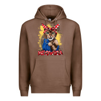 Chestnut Meowica 4th of july Premium Hoodie - CowGirlArtShop
