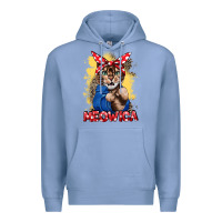 Colony Blue Meowica 4th of july Premium Hoodie - CowGirlArtShop