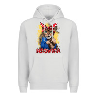 Dove Grey Meowica 4th of july Premium Hoodie - CowGirlArtShop