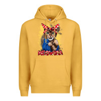 Mustard Meowica 4th of july Premium Hoodie - CowGirlArtShop