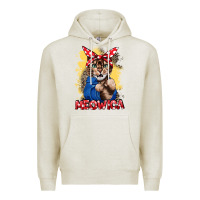Oatmeal Heather Meowica 4th of july Premium Hoodie - CowGirlArtShop