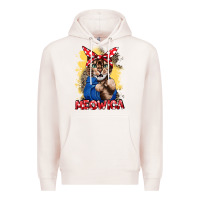 Pale Pink Meowica 4th of july Premium Hoodie - CowGirlArtShop