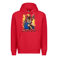 Red Meowica 4th of july Premium Hoodie - CowGirlArtShop