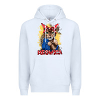 White Meowica 4th of july Premium Hoodie - CowGirlArtShop