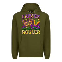 Army Green laissez les bon temps rouler Premium Hoodie - FaDigitalArtStudio