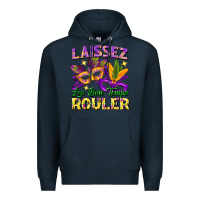 Navy laissez les bon temps rouler Premium Hoodie - FaDigitalArtStudio