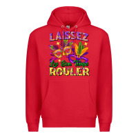 Red laissez les bon temps rouler Premium Hoodie - FaDigitalArtStudio