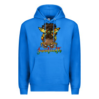 True Royal juneteenth black woman messy bun Premium Hoodie - HRA Design Shop
