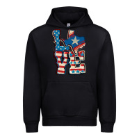 Black Love Texas  4th of july Urban Hoodie - CowGirlArtShop