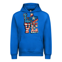 Cobalt Love Texas  4th of july Urban Hoodie - CowGirlArtShop