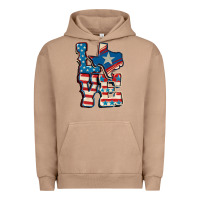 Pigment Burro Love Texas  4th of july Urban Hoodie - CowGirlArtShop