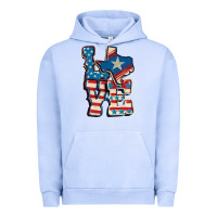 Pigment Grape Ice Love Texas  4th of july Urban Hoodie - CowGirlArtShop
