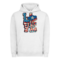 Pigment Lunar Rock Love Texas  4th of july Urban Hoodie - CowGirlArtShop