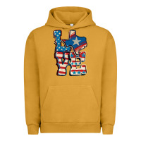 Pigment Peanut Butter Love Texas  4th of july Urban Hoodie - CowGirlArtShop