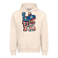 Sandshell Love Texas  4th of july Urban Hoodie - CowGirlArtShop