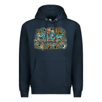 Navy hot mom summer Premium Hoodie - SublimationCraftShop